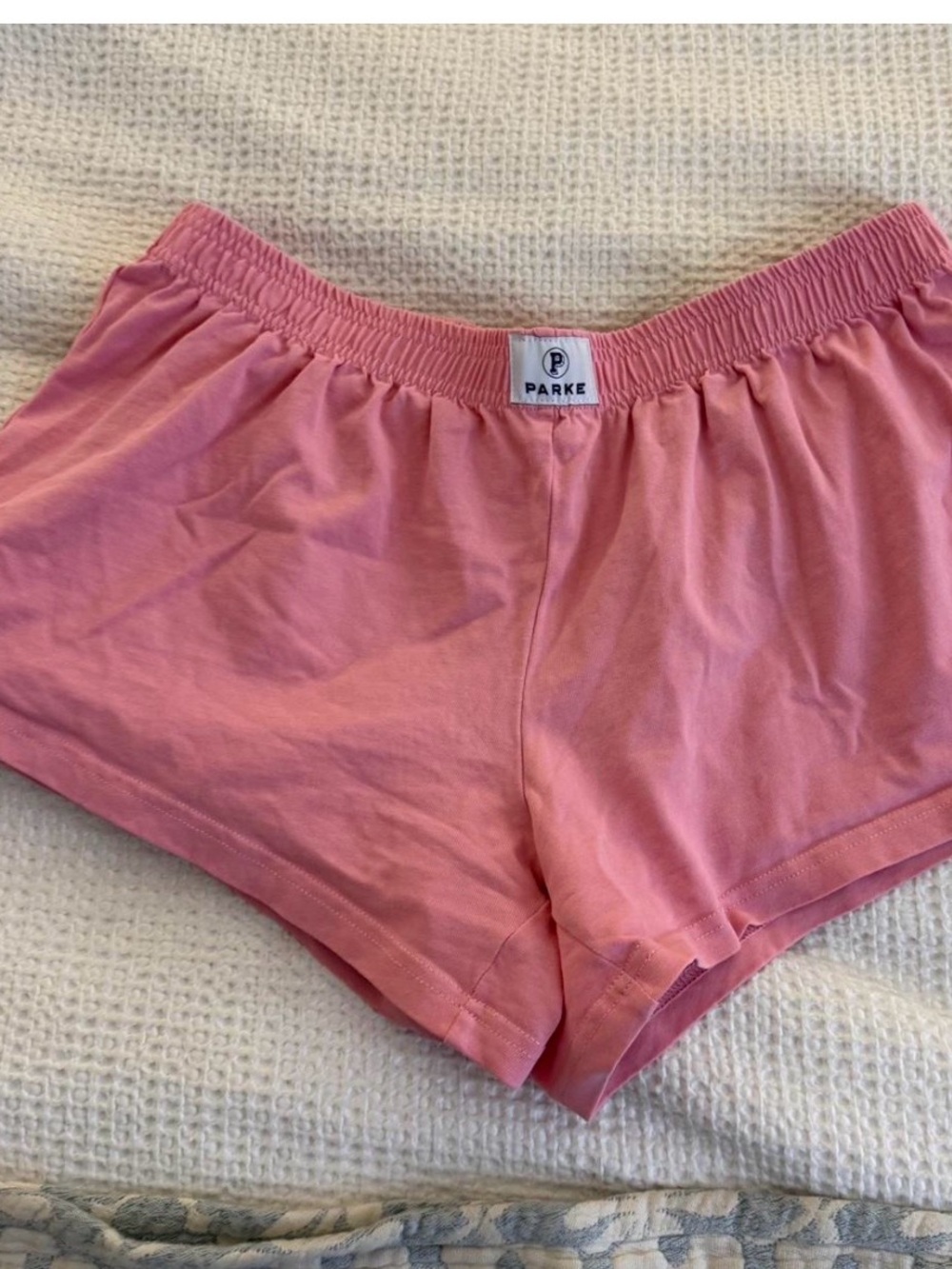 Parke Pink Cotton Lounge Shorts - Soft Elastic Waist
